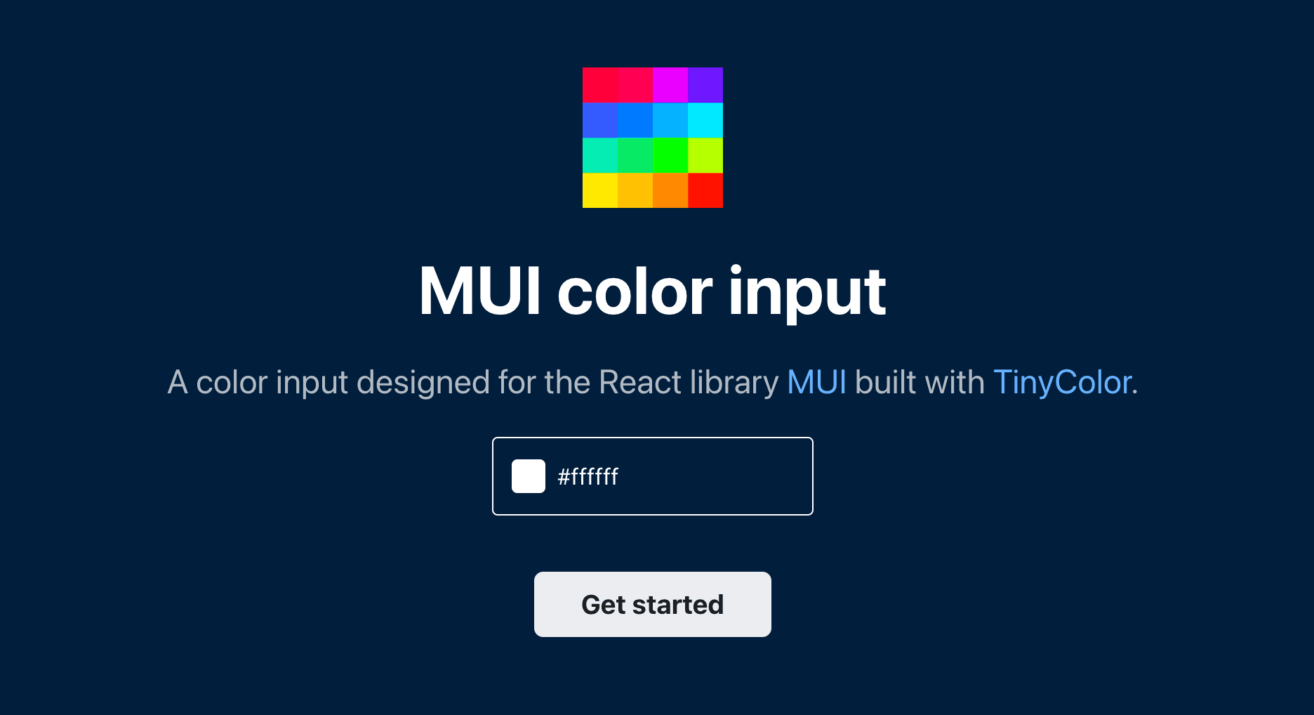 MUI Color Input